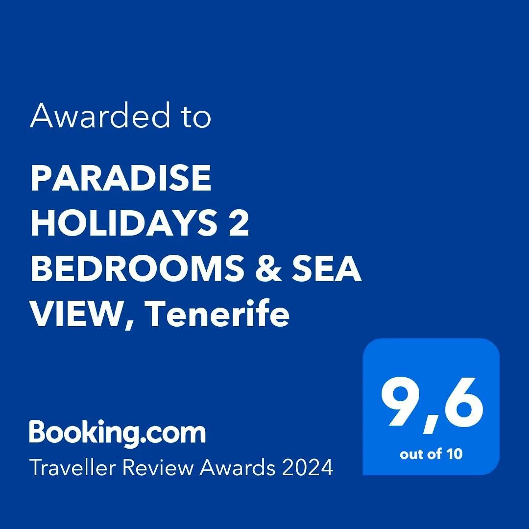 Paradise Holidays 2 Bedrooms & Sea View, Tenerife Arona